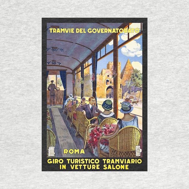 Vintage Travel Poster Italy Tramvie Del Governatorato by vintagetreasure